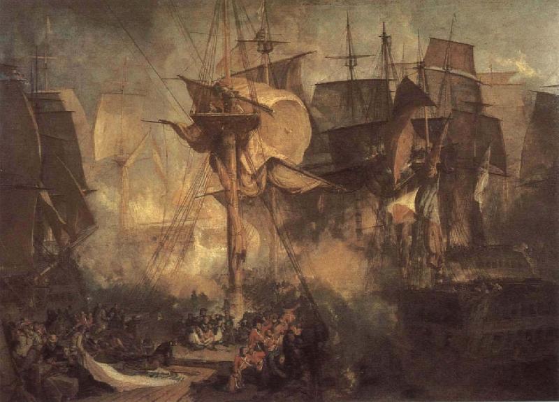 Joseph Mallord William Turner Sea fight Germany oil painting art